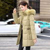 Women's Down Cotton Jacket Comfortable Elegant Ladies Winter Parka Coat Loose Temperament Lady Cotton Padded Outerwear