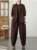 Checkered Blazer Suit For Women Spring And Autumn Korean Version Two-Piece Set Jacket Loose Harem Pants Oversized w1435