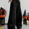 Women'S Casual Wide-Leg Joggers with Elastic Waistband Pockets Solid Color Stretchy Comfort Fit All-Season Comfort