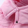 Solid Hooded Padded Jacket Women's Warm Long Sleeve Oversized Jacket Autumn Winter Lady High Street Outerwear