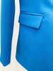 Designer Runway Suit Set Women's Single Button Slim Fit Blazer Flare Pants Suit Two-pieces