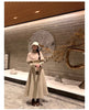 Winter Long Wool & Blends Coat for Women Chic Elegant Womans Clothing Skirted Woolen Overcoat