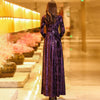 Spring Autumn Elegant Chic Long Sleeve Dresses Women's Slim Long Oversize 4XL Velvet Bronzing Dresses