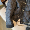 Autumn and Winter Women's Elegant Cotton Clothes with Small Fragrance Design Thickened Warm Parker Coat