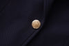 Navy Blue Blazer Autumn Winter Sophisticated Embroidered Suit Slim Fit Preppy Micro-Logo Blazer Ropa Mujer Woman Traf