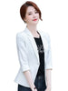 Women Blazer Formal Blazers Lady Office Single Button Pockets Jackets Coat Slim Black Women Blazer Femme Jackets ZY6883