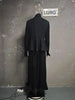 Elegant Skirt Sets For Women Floral Long Sleeves Waist Bandage Blazer Coat With Maxi Pleated Skirt Outfits 19DA1782