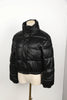 Winter Parka Coat Women's Jacket Thick Warm Women Black PU Leather Coats Women Elegant Zipper Faux Leather Jackets Tops