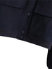 Women Solid Bomber Jackets Coat With Pockets V-Neck Single Breasted Long Sleeves Female Chic Lady Outfits