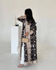 Pleated Print Foldable Collar Women's Long Sleeve Trench Coat Winter Original Design Cardigan Coat