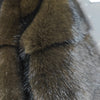 Brown Hooded Women's Faux Mink Fur Coat Thick Autumn Winter Chic Cardigan Mid Length Loose Warm Jackets 2DB4632