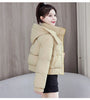 Winter Korean Hooded Bread Jacket Women Parkas Casual Thicke Warm Down Cotton Padded Short Jacket Female Outerwear