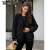 Womens Teddy Fleece Jacket Full Zip Thermal Lined Fuzzy Coat with Inner Pockets Warm Antistatic Winter Outerwear