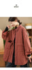 Retro Thickened Cotton Coat Women's Big Pocket Medium-Length Casual Large Size Quilted Winter Jacket W961