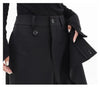 Houzhou Women Wide Suit Pants High Waist Gothic Japanese Style Baggy Black Trousers Irregular Straight Pants Casual Streetwear