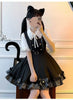 Japanese Kawaii Two Pieces Set Women Outfits Ruffled Patchwork Cute Bow Dress + Flare Sleeve Lolita Blouse Y2k Aesthetic JK Suit