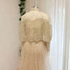 Beaded Mermaid Evening Dress for Women Elegant High Neck Long Sleeves for Women Wedding Party Gown Customized