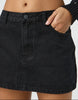 Washed Denim Skirt Women Simple All-match Girl Mini Skirts Temperament Commuting Style Female Clothing