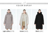 winter quilted coat long womens cotton jacket warm casual hooded parka GWD3716I