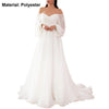 Women's Sexy Off Shoulder Lace Maxi Evening Gown Lantern Sleeve High Waist Women Dress Flowy Hem White Elegant Long Dress