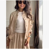 Women Frog Button Satin Jacket Lattern Pants Set Stand Collar Long Sleeve Top Wide Leg Pant Loose Fit Suit Summer Casual Outfits