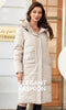Women Winter Coat Long Thick Parkas Zip Up Warm Female Outwear Slant Pocket Drawstring Hem Women's Jackets 1107