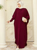 Abaya Dress Muslim Robe Abaya Ramadan Ladies Long Sleeve Islamic Dress Middle East Abayas Women Clothing Without Hijab