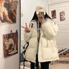Winter Short Jacket Woman Parkas Thick Warm Spliced Hooded Parka Oversized Korean Loose Cotton Padded Outerwear