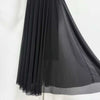 Women Ruched Maxi Dress Asymmetric Draped Sleeve High Neck Bodycon Mermaid Formal Evening Party Gown