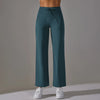 Women Leggings Wide Leg Flare Pants With Pockets Drawstring Sports Trousers High Waist Flared Yoga Leggings Fitness Running Jogg
