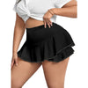 Size 1XL-5XL Women's Skirts Sexy Pleated Home Skirts Skirts with leggings Solid color skirts