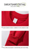 2 Pcs Hoodies Set Women California 1850 Letter Print Sweatpants Fleece Pocket Sweatshirt Jogging Outfits Winter Loose Clothes