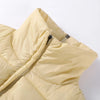 Solid Quilted Cotton Coat Women's Turtleneck Lace-up Full Sleeve Warm Jacket Autumn Winter Lady Commuter Outwear