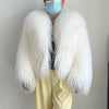 Women's Real Mongolian Fur Winter Coat Thick Warm Jacket with High-Quality Turndown Collar