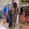 Winter Leopard Print Thicken Coat Pants Women Set Long Sleeve Zippers Hooded Jacket Wide Leg Trousers Lady Outfit