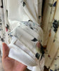 Kuzuwata Elegant V Neck Sling Dress Print Slim Vest Big Swing Lace Up Ruched Panelled Robe Japan French Mujer