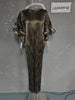 Elegant Pleated Long Dress For Women O-neck Flare Sleeves High Waist Solid Color Dresses Spring Clothing 2Z2387