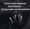 Button Fly Jeans High Waist Front for Women Tummy Control Stretch Denim Black Petite XS - 4XL Dress Pants With Pocket