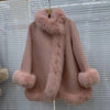 Real Fur Coat Winter Jacket Women Natural Fox Fur Collar Warm Cashmere Wool Woolen Ladies Outerwear Streetwear