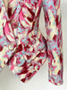 High Street Designer Jacket Women's Feather Printed Collarless Blazer