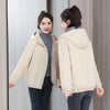 Add Velvet Padded Coat Women Winter Hooded Outerwear Ladies Warm Cotton-Padded Jacket Overcoat Short Female Top