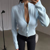 Casual Solid Knit Top Pants Set Women Stand Collar Full Sleeve Sweater Wide Leg Trousers Sets Autumn Lady Suit