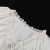 Women Long Sleeve V-Neck Loose Style Boho White Long Dress Flounce Chiffon Maxi Dress Vestidos Clothes