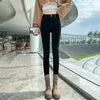 Women Stretch Jeans Lady Slim Skinny Pencil Jeans High Waist Vintage Pants Girls Leggings Straight Leg Korea Trousers