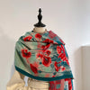 Print Wraps Pashmina Travel Poncho Warm Cashmere Scarf Women Thick Blanket Winter Bufanda Shawl Female Stoles