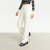 Minimalism Casual Pants for Women Autumn Wide Leg Loose Vertical Elastic Waist Drawstring Sporty Trousers 12343338