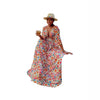 Long Dress Women Dresses A Line Vestidos Y2k Streetwear V Neck Full Sleeve Print Dot Elegant Party Night Work High Waist