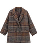 Bella philosophy Winter Korean Overcoat Women Vintage Woolen Loose Coats female Double Breasted Turn-down Collar Overcoat
