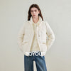 Women's 90% White Duck Down Jacket Autumn High Neck Windproof Fluffy Cocoon Silhouette Warm Outerwear