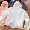 Autumn Winter Women Windbreaker Jacket Windproof Solid Long Sleeve Outdoor Sport Hooded Thin Coat Jacket For Women